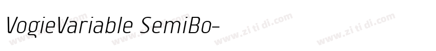VogieVariable SemiBo字体转换